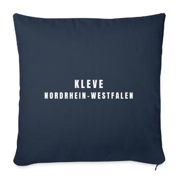 Kleve, North Rhine-Westphalia - Sofa pillowcase 17,3'' x 17,3'' (45 x 45 cm) - navy - Front