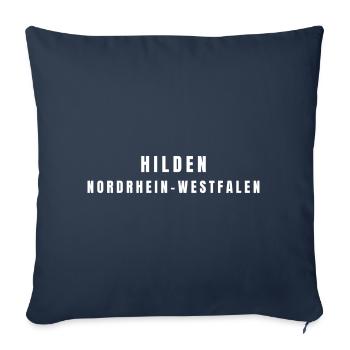 Hilden, North Rhine-Westphalia - Sofa pillowcase 17,3'' x 17,3'' (45 x 45 cm) - navy - Front