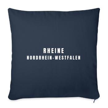 Rheine, North Rhine-Westphalia - Sofa pillowcase 17,3'' x 17,3'' (45 x 45 cm) - navy - Front