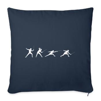 Playing Fencing - Sofakissenbezug 45 x 45 cm - Navy - Vorne