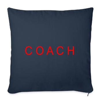 Coach - Housse de coussin décorative 45 x 45 cm - bleu marine - Devant