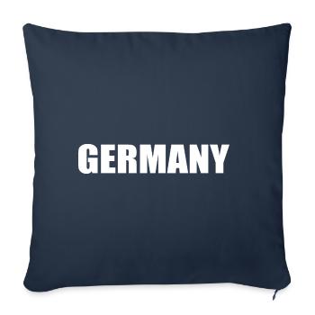Germany - Sofa pillowcase 17,3'' x 17,3'' (45 x 45 cm) - navy - Front