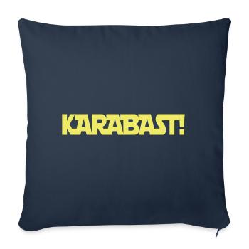 Carabast - Housse de coussin décorative 45 x 45 cm - bleu marine - Devant