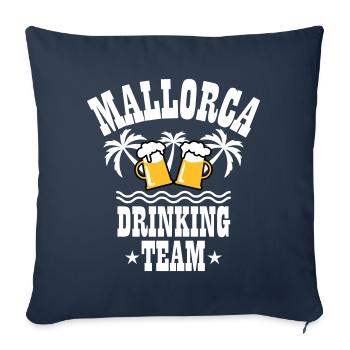 09 Mallorca Drinking Team Beer Mass Bier Party - Sofakissenbezug 45 x 45 cm - Navy - Vorne