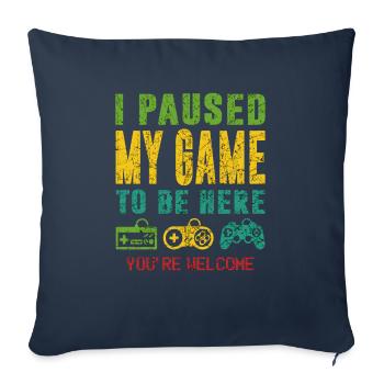 Console Video Game Controller Zocker Gamer - Sofa pillowcase 17,3'' x 17,3'' (45 x 45 cm) - navy - Front