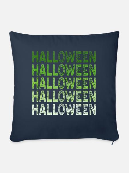 HALLOWEEN green - Sofakissenbezug 45 x 45 cm - Navy