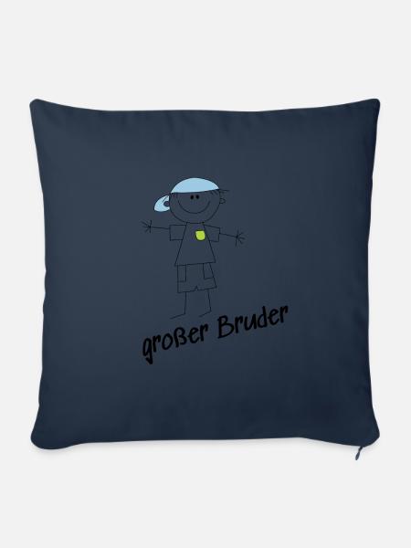 Großer Bruder - Sofakissenbezug 45 x 45 cm - Navy
