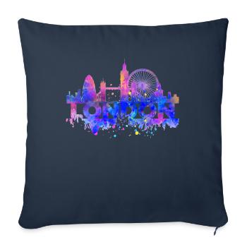 LONDON PASTEL - Sofakissenbezug 45 x 45 cm - Navy - Vorne