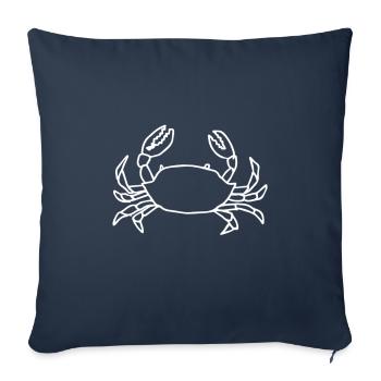 Krebs - Sofakissenbezug 45 x 45 cm - Navy - Vorne