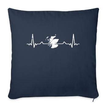 Ecosse Ecosse Pavillon écossais Écossais - Housse de coussin décorative 45 x 45 cm - bleu marine - Devant