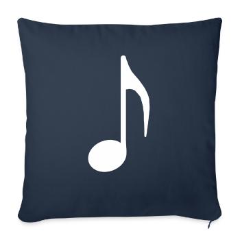 Musique Band Note Musicien Singer Music Orchestra - Housse de coussin décorative 45 x 45 cm - bleu marine - Devant