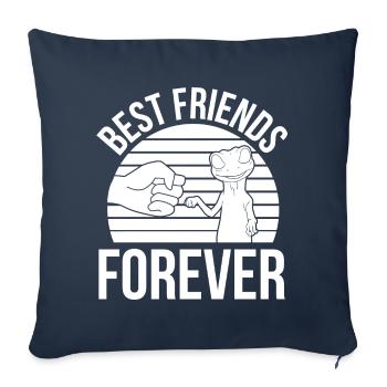 Gecko Geckos Pet Pets Reptiles Reptile Reptile - Sofa pillowcase 17,3'' x 17,3'' (45 x 45 cm) - navy - Front