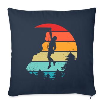 Vintage Trad Climbing - Sofa pillowcase 17,3'' x 17,3'' (45 x 45 cm) - navy - Front