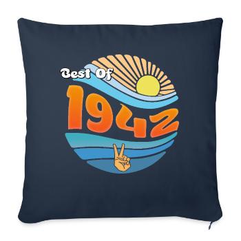 Retro 1942 – Limitierte Auflage Zeitlos 83. - Sofakissenbezug 45 x 45 cm - Navy - Vorne