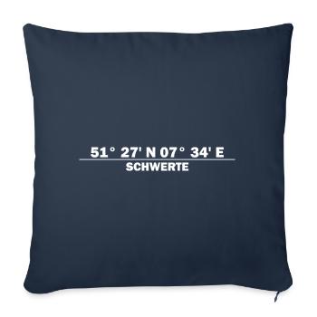 Heavy coordinates - Sofa pillowcase 17,3'' x 17,3'' (45 x 45 cm) - navy - Front