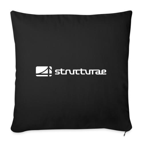 Structurae White - Sofakissenbezug 45 x 45 cm