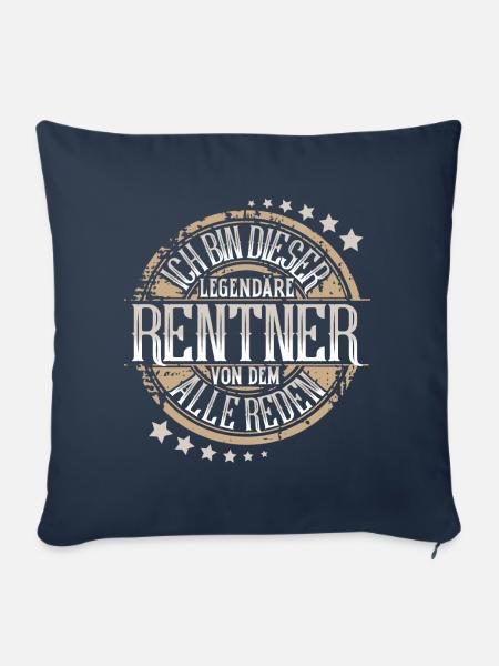 Rentner - Sofakissenbezug 45 x 45 cm - Navy