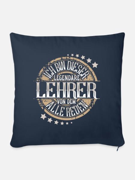 Lehrer - Sofakissenbezug 45 x 45 cm - Navy