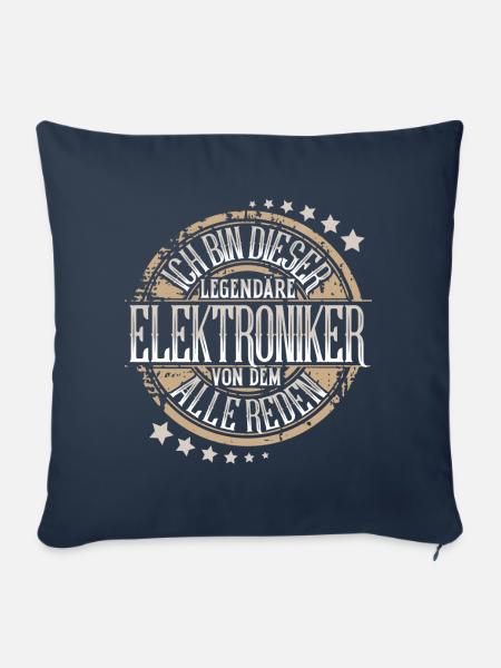 Elektroniker - Sofakissenbezug 45 x 45 cm - Navy