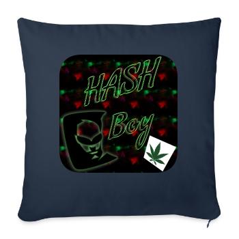 Hash Boy - Club WoW - Housse de coussin décorative 45 x 45 cm - bleu marine - Devant