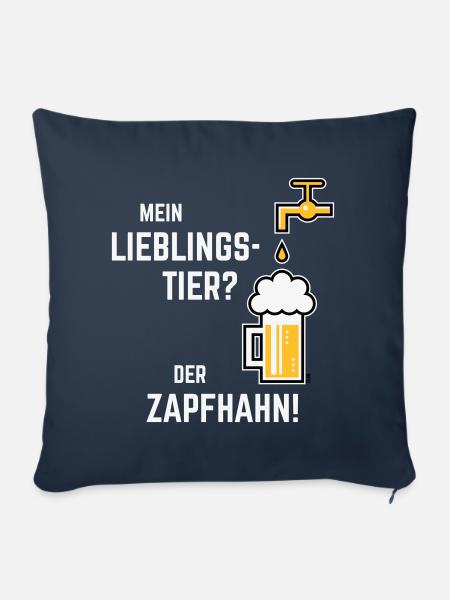 XLieblingstier (Dreifarbig) - Sofakissenbezug 45 x 45 cm - Navy