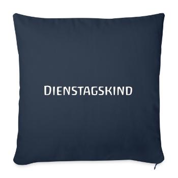 Dienstagskind - Sofakissenbezug 45 x 45 cm - Navy - Vorne