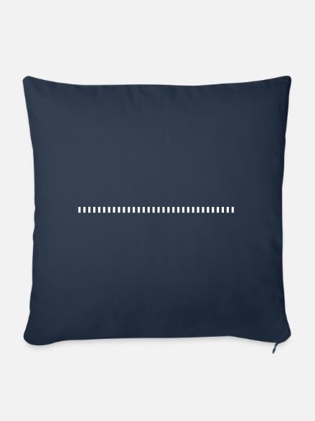 strich gestrichelt - Sofakissenbezug 45 x 45 cm - Navy