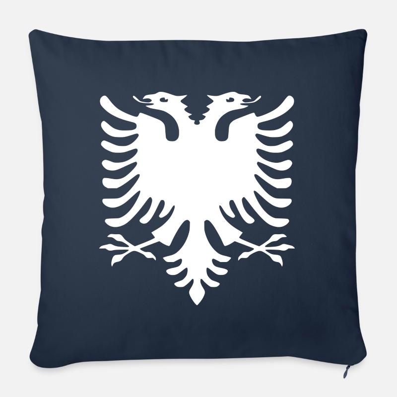 albanie white 2013 800.dpi - Sofakissenbezug 45 x 45 cm - Navy