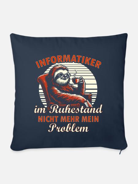 Informatiker Rente - Sofakissenbezug 45 x 45 cm - Navy
