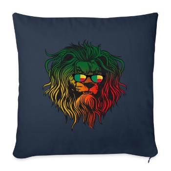 Bermudes - Housse de coussin décorative 45 x 45 cm - bleu marine - Devant