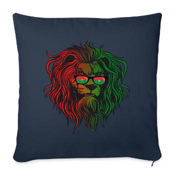 Burkina Faso - Housse de coussin décorative 45 x 45 cm - bleu marine - Devant