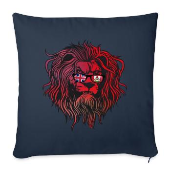 Bermudes - Housse de coussin décorative 45 x 45 cm - bleu marine - Devant