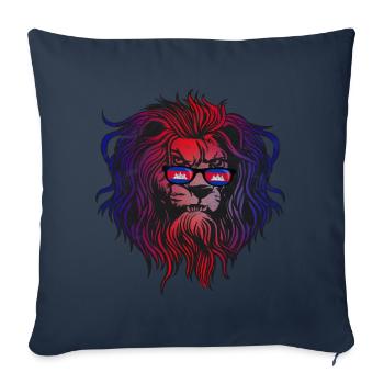 Cambodia - Sofa pillowcase 17,3'' x 17,3'' (45 x 45 cm) - navy - Front