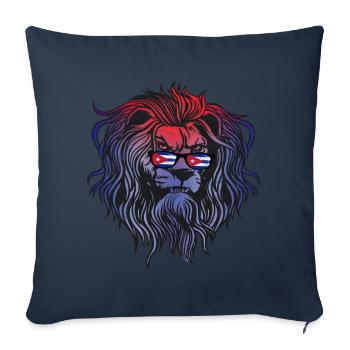 Cuba - Housse de coussin décorative 45 x 45 cm - bleu marine - Devant