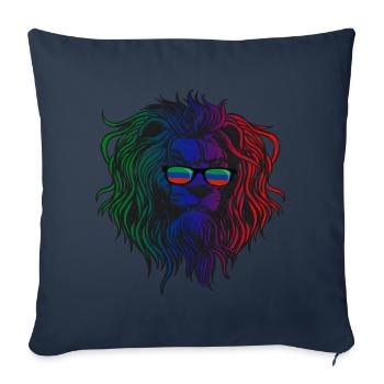 Daghestan - Housse de coussin décorative 45 x 45 cm - bleu marine - Devant