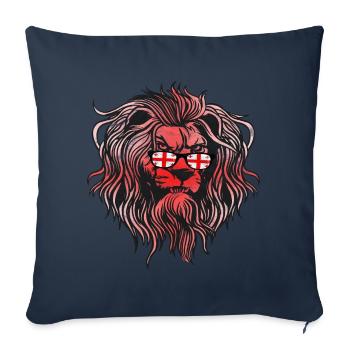 Géorgie - Housse de coussin décorative 45 x 45 cm - bleu marine - Devant