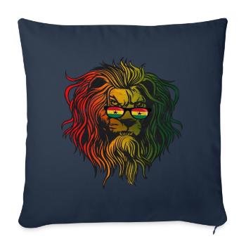 Ghana - Housse de coussin décorative 45 x 45 cm - bleu marine - Devant