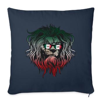 Mexique - Housse de coussin décorative 45 x 45 cm - bleu marine - Devant