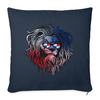 Panama - Sofa pillowcase 17,3'' x 17,3'' (45 x 45 cm) - navy - Front