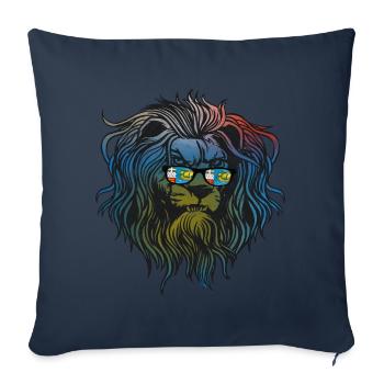 Saint Pierre et Miquelon - Housse de coussin décorative 45 x 45 cm - bleu marine - Devant