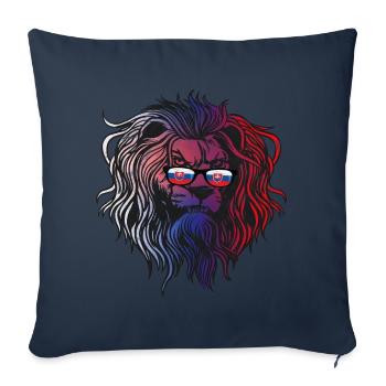 Slovakia - Sofa pillowcase 17,3'' x 17,3'' (45 x 45 cm) - navy - Front
