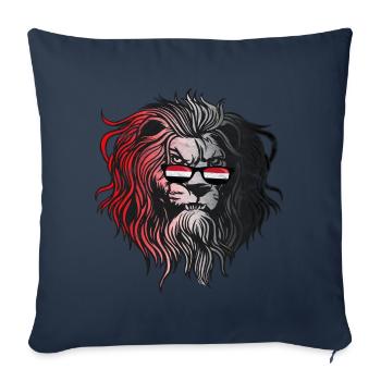 Yémen - Housse de coussin décorative 45 x 45 cm - bleu marine - Devant