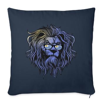 Uruguay - Housse de coussin décorative 45 x 45 cm - bleu marine - Devant