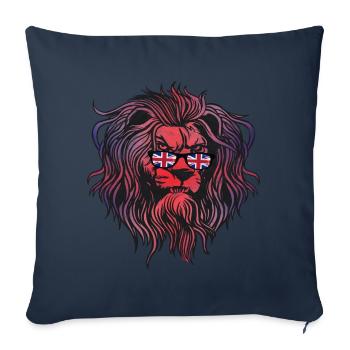 Royaume-Uni - Housse de coussin décorative 45 x 45 cm - bleu marine - Devant