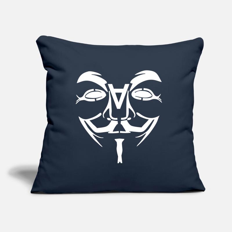Anonymous Design Gesicht mit A Sofakissenbezug 45 x 45 cm
