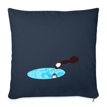 Fourmi - Housse de coussin décorative 45 x 45 cm - bleu marine - Devant
