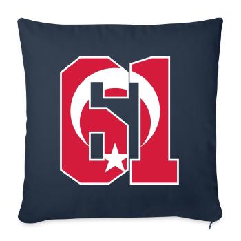 Trabzon 61 Turkey Flag - Sofa pillowcase 17,3'' x 17,3'' (45 x 45 cm) - navy - Front