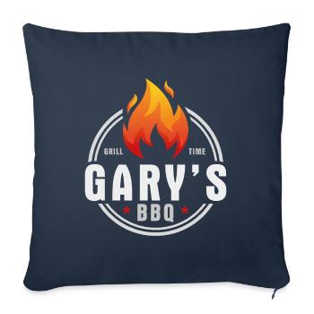 Garys BBQ - Sofakissenbezug 45 x 45 cm - Navy - Vorne