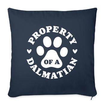 Eigentum eines Dalmatiners - Sofakissenbezug 45 x 45 cm - Navy - Vorne