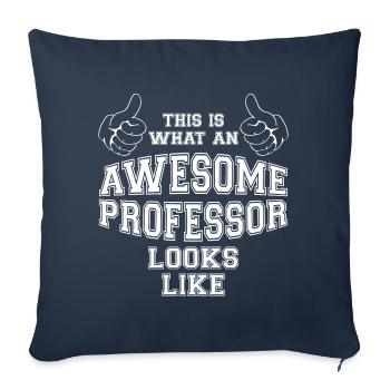 C'est ce qu'un professeur impressionnant ressemble à des cadeaux - Housse de coussin décorative 45 x 45 cm - bleu marine - Devant